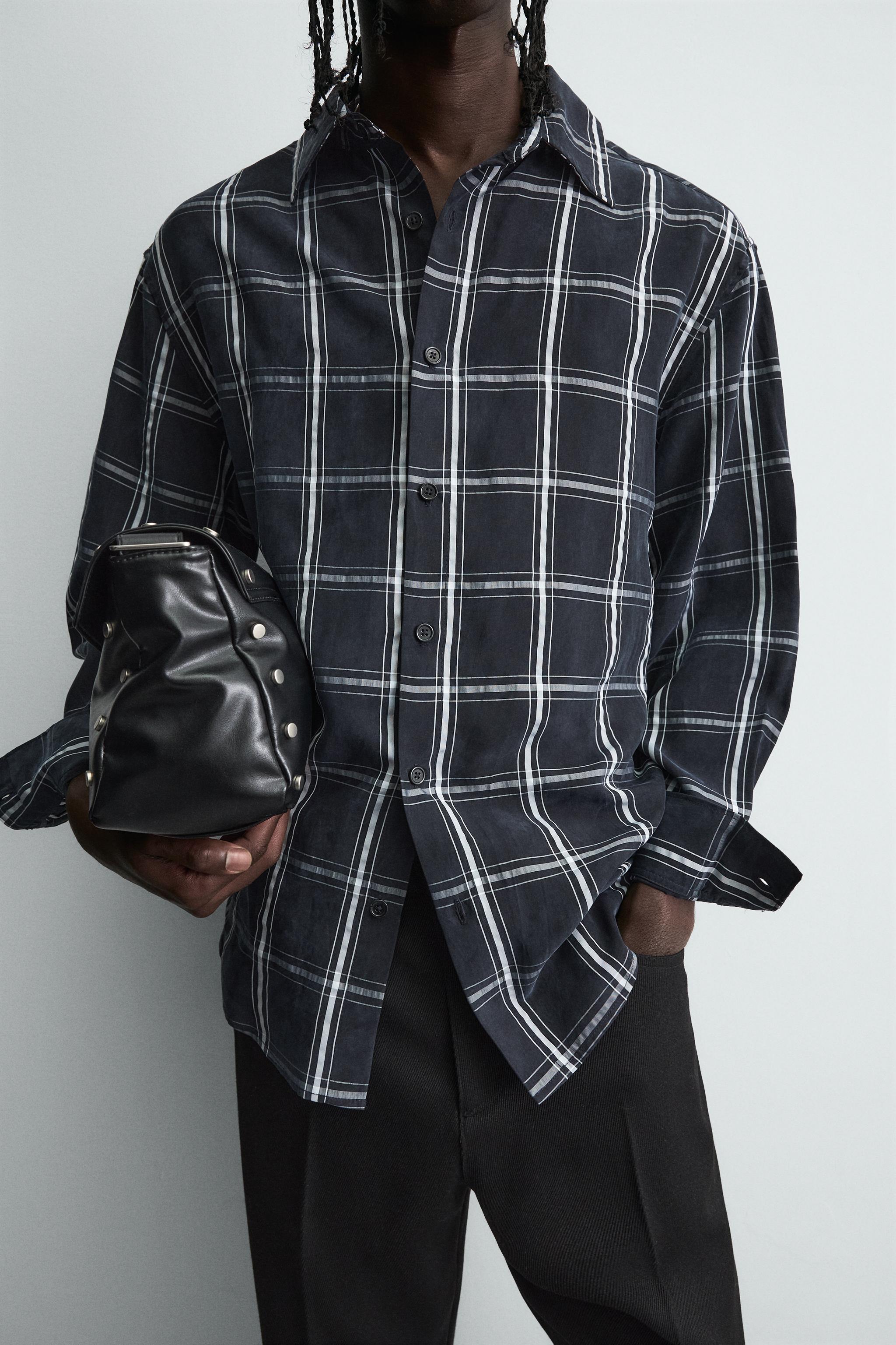 PLAID FLUID SHIRT